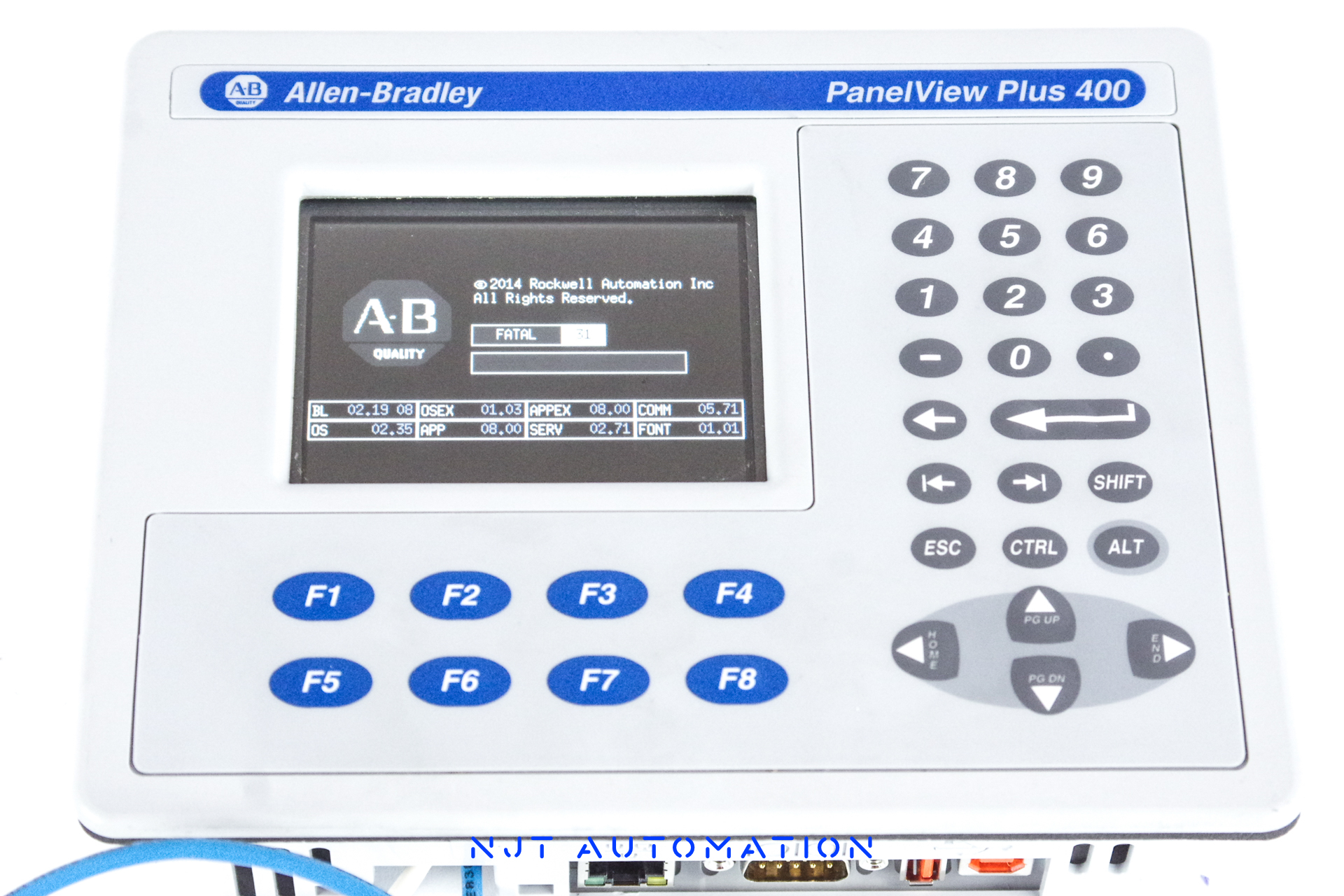 Allen Bradley 2711PC-K4M20D PanelView Plus HMI – front view